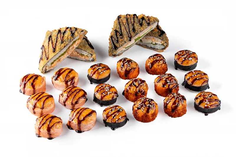 Запечённые роллы: зимний сет «Как горячо!»