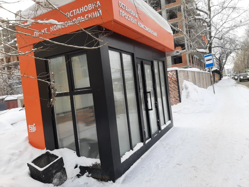 Обновление павильонов остановок в Барнауле